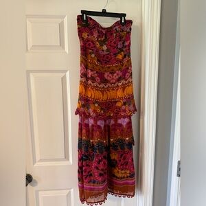 Farm rio strapless dress